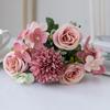 1PC Artificial Plastic Rose Flowers Centerpieces Fake Plants Wedding Room Home Party  Gifts Handheld Arrangement Valentine's Day