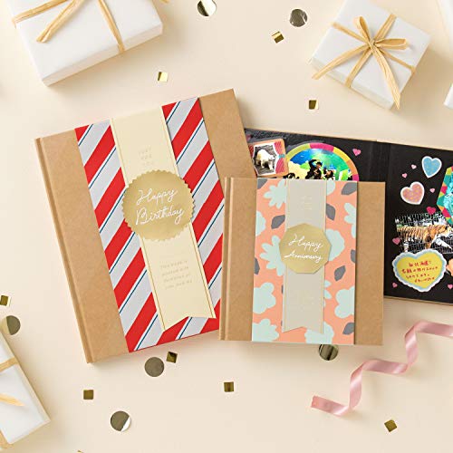 Iroha Publishing GIFT WRAPPING ALBUM Gift Wrapping Album L Party Stripe GWAL-02