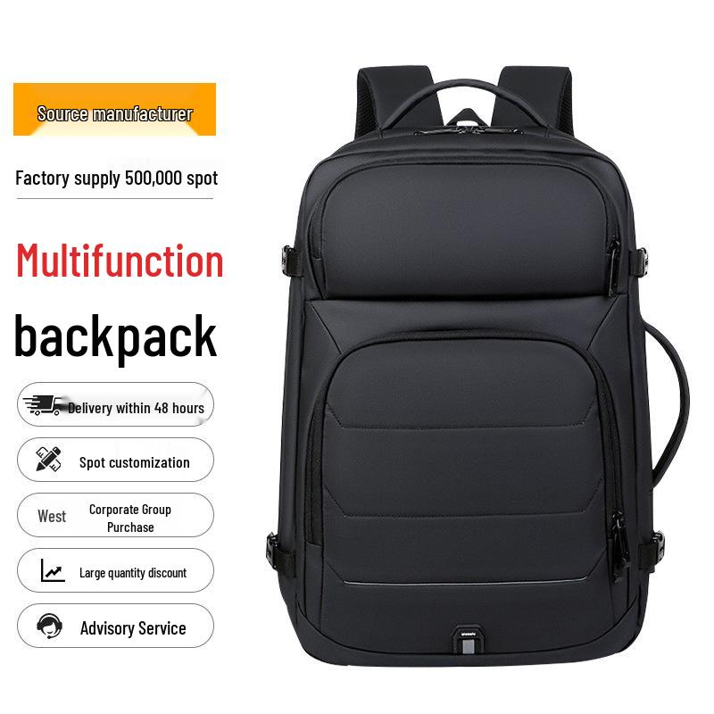 High-End Waterproof Laptop Backpack for Men and Women: Fashionable, Double-Shouldered, Perfect for Travel and Commute