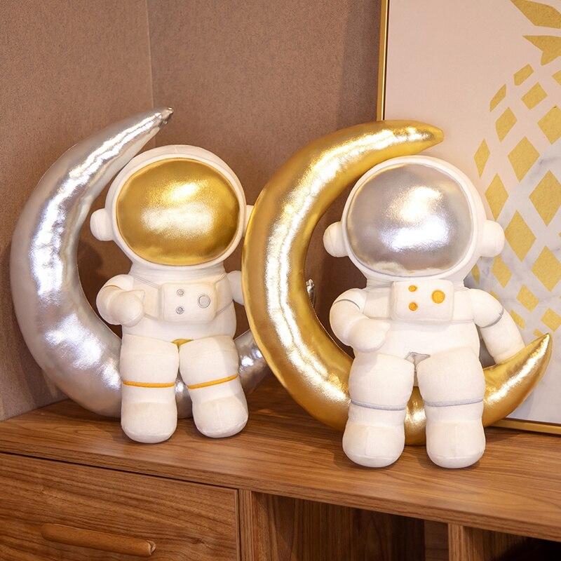 1 stück Niedliche Raum Astronaut Plüschtiere Schöne Raumfahrt Bär Puppen Angefüllte Weiche Tierspielzeug Kissen Für Kinder Jungen Baby Geschenke