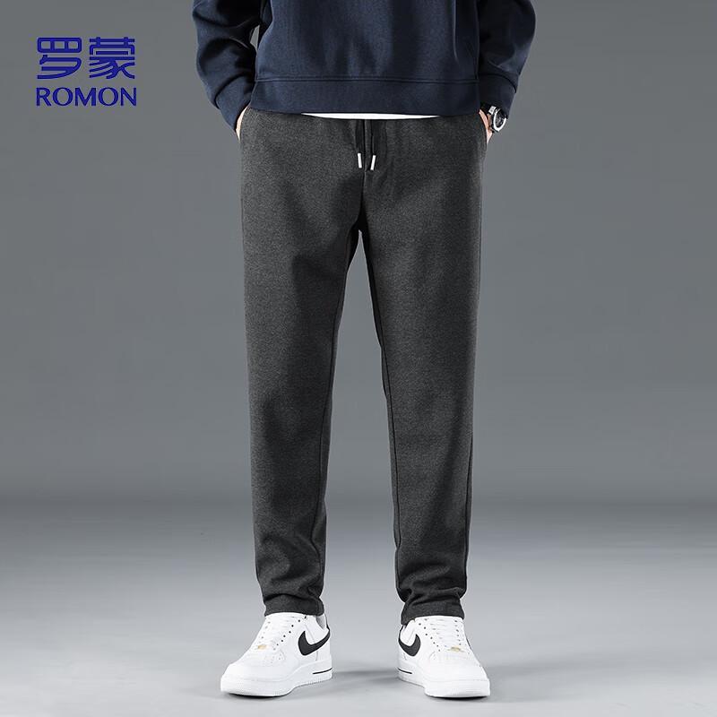 ROMON Men's Business Casual Straight Leg Pants