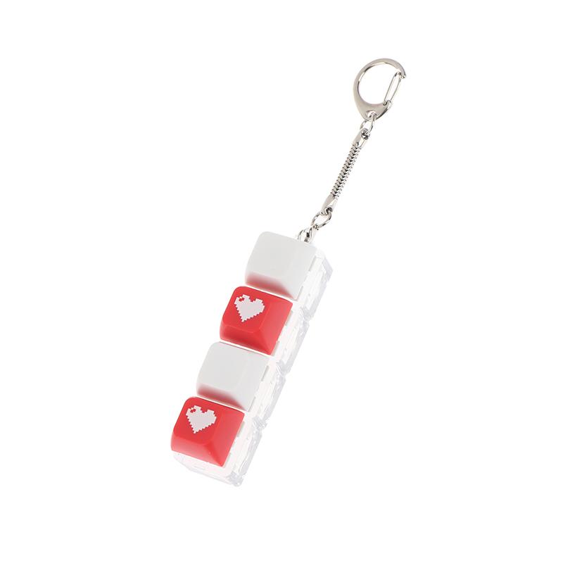 Mechanical Keyboard Switch Keychain Set Stress Relief Toys Diy Pressing Sensory Keyring For Adults