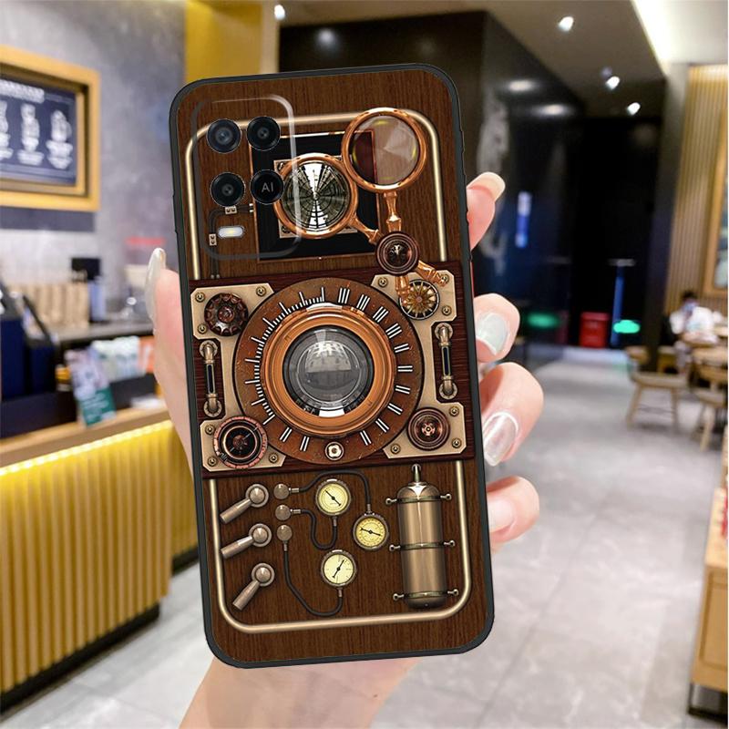 

Retro Camera Vintage Case For Oppo A74 A54 A94 A78 A98 A18 A60 A80 A40 A38 A58 A96 A76 A16 A15 A17 A57 A77 A5 Pro OPPO A60 5G