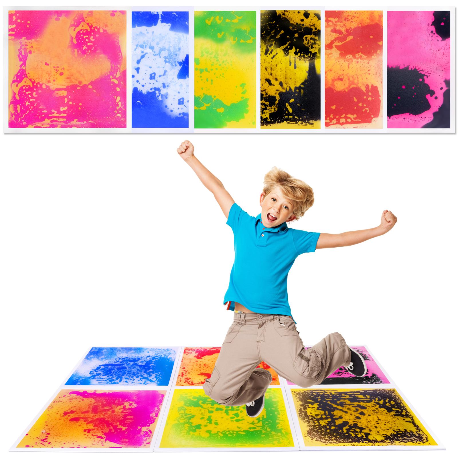 

6PCS Autism Floor Tiles for Children - Special Education Classrooms Calming Environment Creating Tiles разноцветный