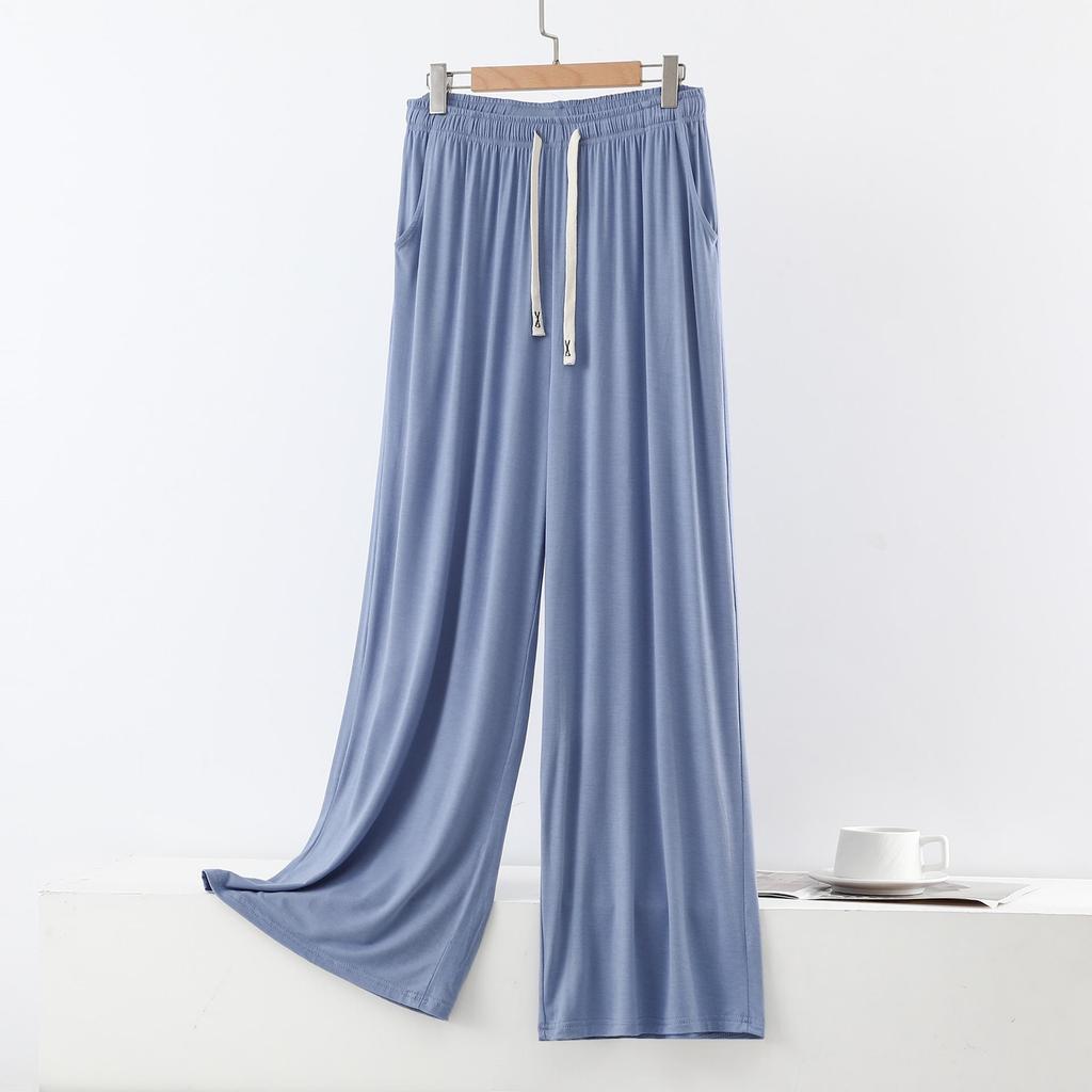 Women's Summer Wide-Leg Modal Pajama Pants - Breathable, Loose-Fit, Plus Size, Mosquito Repellent Home Wear