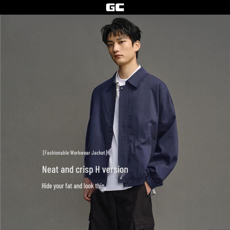 

GIORDANO CONCEPTS Men s Cleanfit Deconstructed Bone Print Lapel Workwear Jacket S