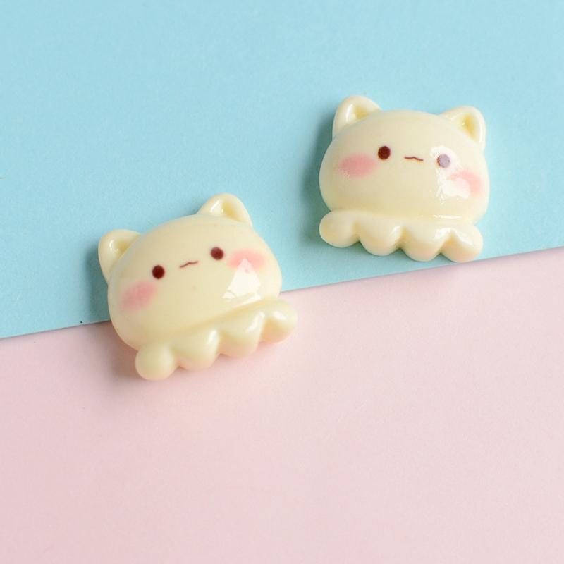 10Pcs New Mini Cute 20*20mm Cartoon Cat Series Flat Back Resin Scrapbooking DIY Jewelry Craft Decoration Accessorie