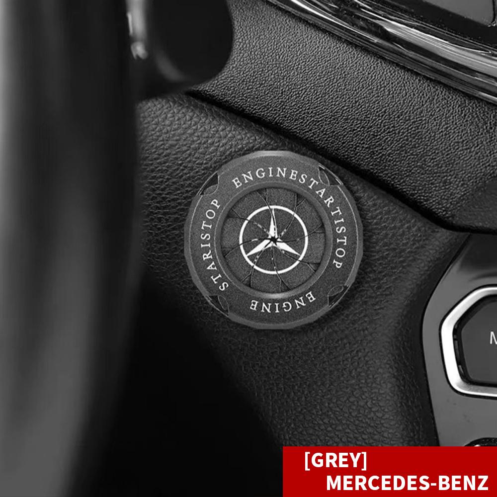 

1pc One-button Start Button Ignition Switch Rotating Protective Cover Start Ring Decoration Sticker For Mercedes Benz AMG W202 1pc