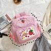 Rosa Mädchenstickerei Erdbeere Kinder-Schulranzen Schüler-Geburtstagsgeschenk 2026 Neuer Japanischer Cartoon Rosa Rucksack Schultaschen