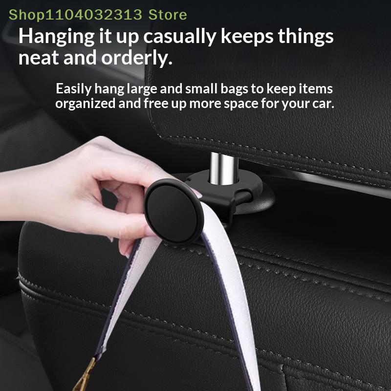 petiteHeavy Duty Vehicle Back Seat Hook 20KG Capacity Organizer for Car Interior Bag Purse Holder Family Travelaccessories