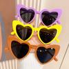 New Children Large Frame Heart Shape Sunglasses Girl Brand Designer Fashion Sun Glasses Cute Baby Outdoor Sunshade Eyewear Uv400