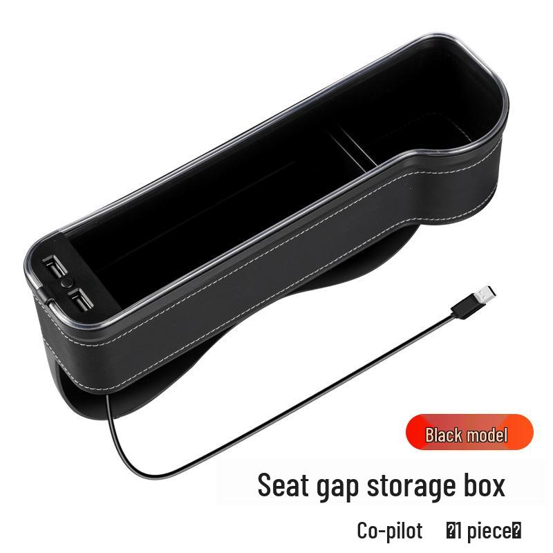 

Multifunctional Car Seat Gap Organizer with USB Charging and Ambient Light