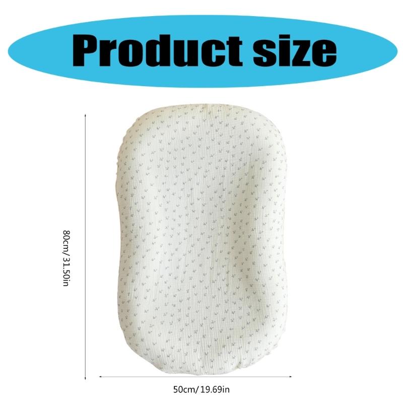 Multifunctional Babynest Lounger Infants Rest Cushion Portable Newborns Bed for Girls Boys Comfortable Travel Bed Cot