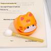 Cartoon Knock Knock Wooden Fish Ornament - Cute Granule Lucky Cat Decoration for Office