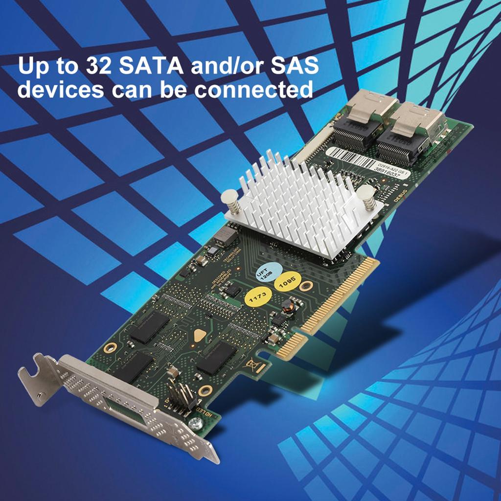 D2616 SAS2108 SATA SAS Raid 6Gbs 512M Cache Array Controller Card Low Baffle