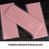 Individually Wrapped Biodegradable Striped Paper Straws