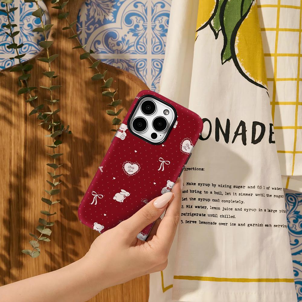 Baby TeddyFor Magnetic Phone Case for IPhone 17 16 15 14 13 Pro Max Plus Single Double-layer Tough Case