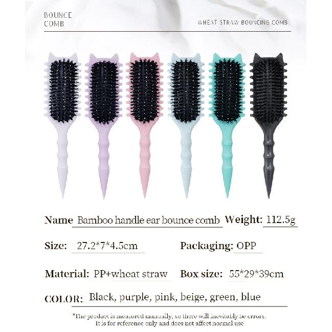 WANMEI Salon Styling Curly Hair Styling Brush Curl Hair Brush for Combing and Shaping  Curls Reduce Pulling Tools