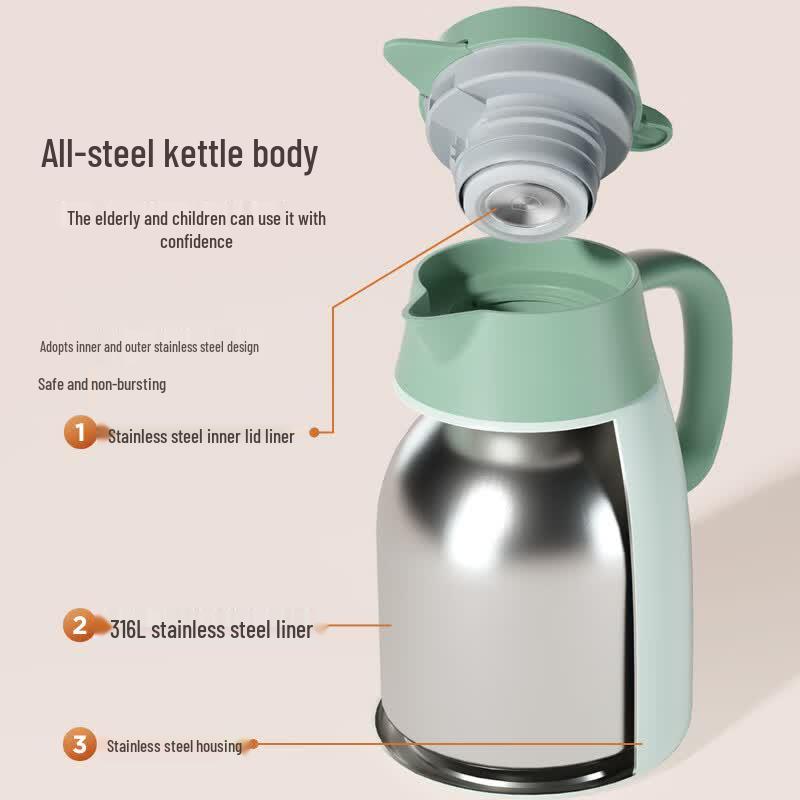 Fuguang 316L Stainless Steel Insulated Thermos Kettle