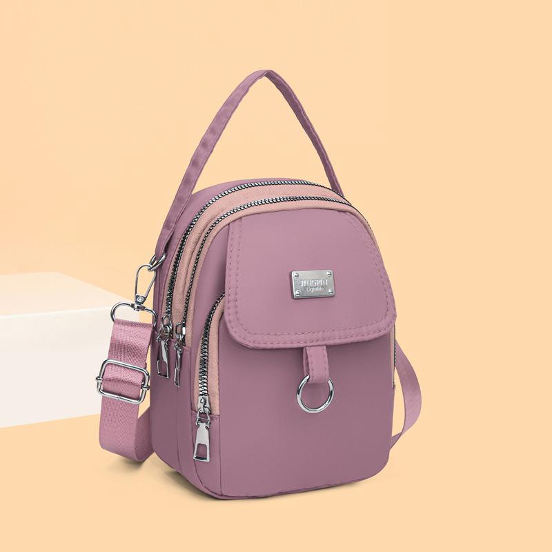 Water-Resistant Women's Crossbody Bag - Adjustable Strap  Zip Closure Minimalist Design Durable Polyester Lining