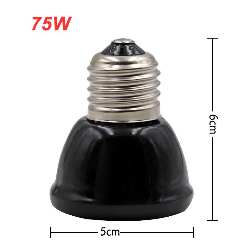 220V Pet Heat Lamp Ceramic Animals Heating Lamp No Light Bulb Pet Brooder Chickens Far Infrared Reptile Lamp 25W 50W 75W 100W