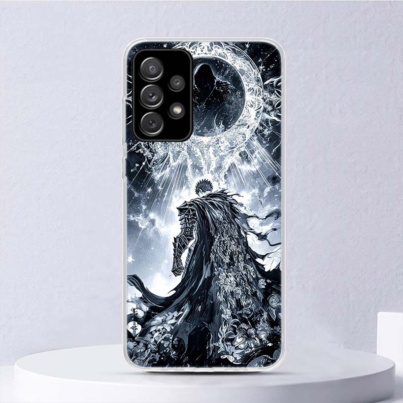 Black White G-Guts B-Berserks Soft Case For Samsung Galaxy A17 A16 A26 A36 A56 A15 A14 A13 A55 A54 A53 Phone Cover A25 A35 A24 A