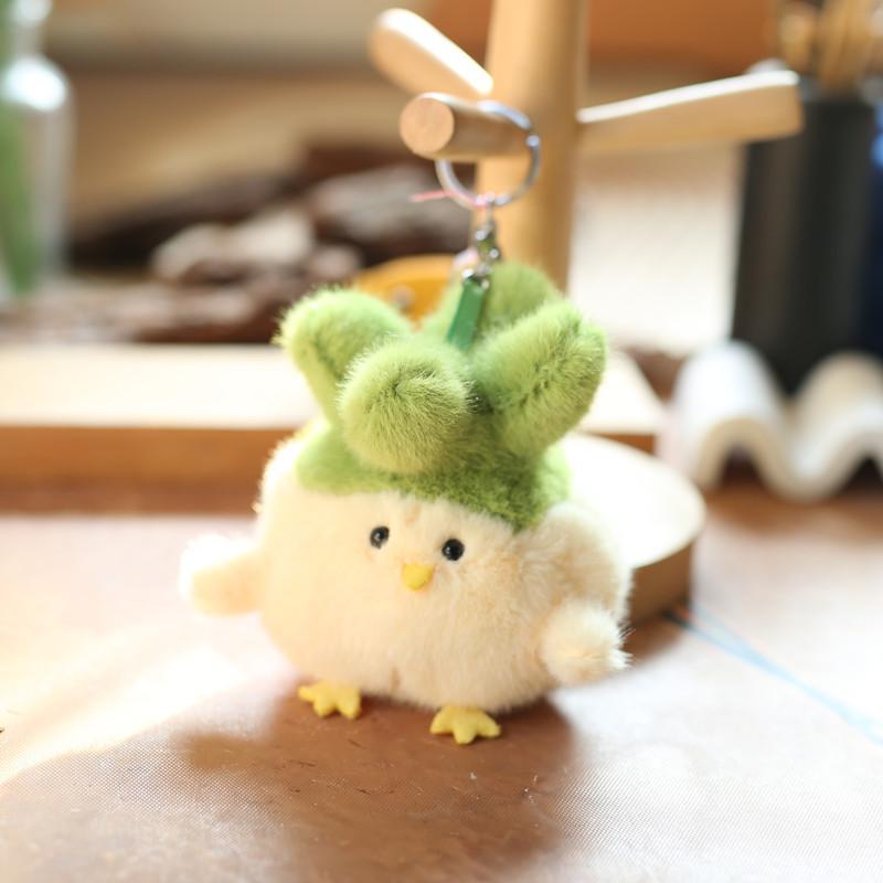 Cute Chicken Plush Toy With Short Plush Material For Kids And Bag Decor