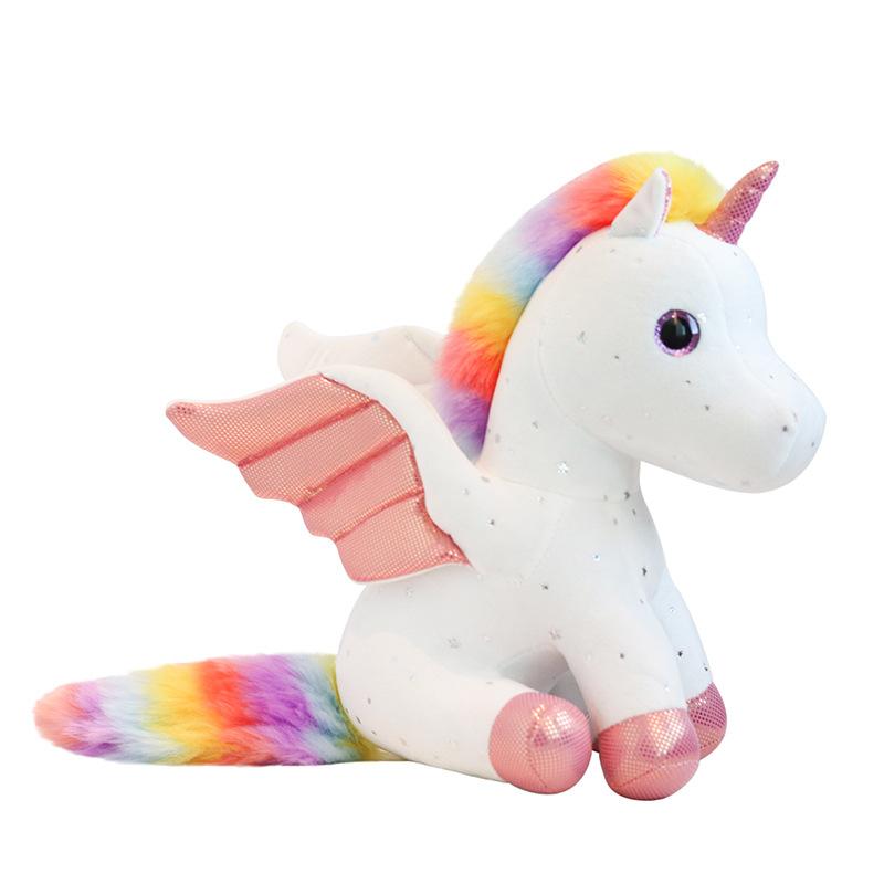 Plush Toy New Mascot Doll Gift Rainbow Starry Unicorn Plush Doll Toy Doll