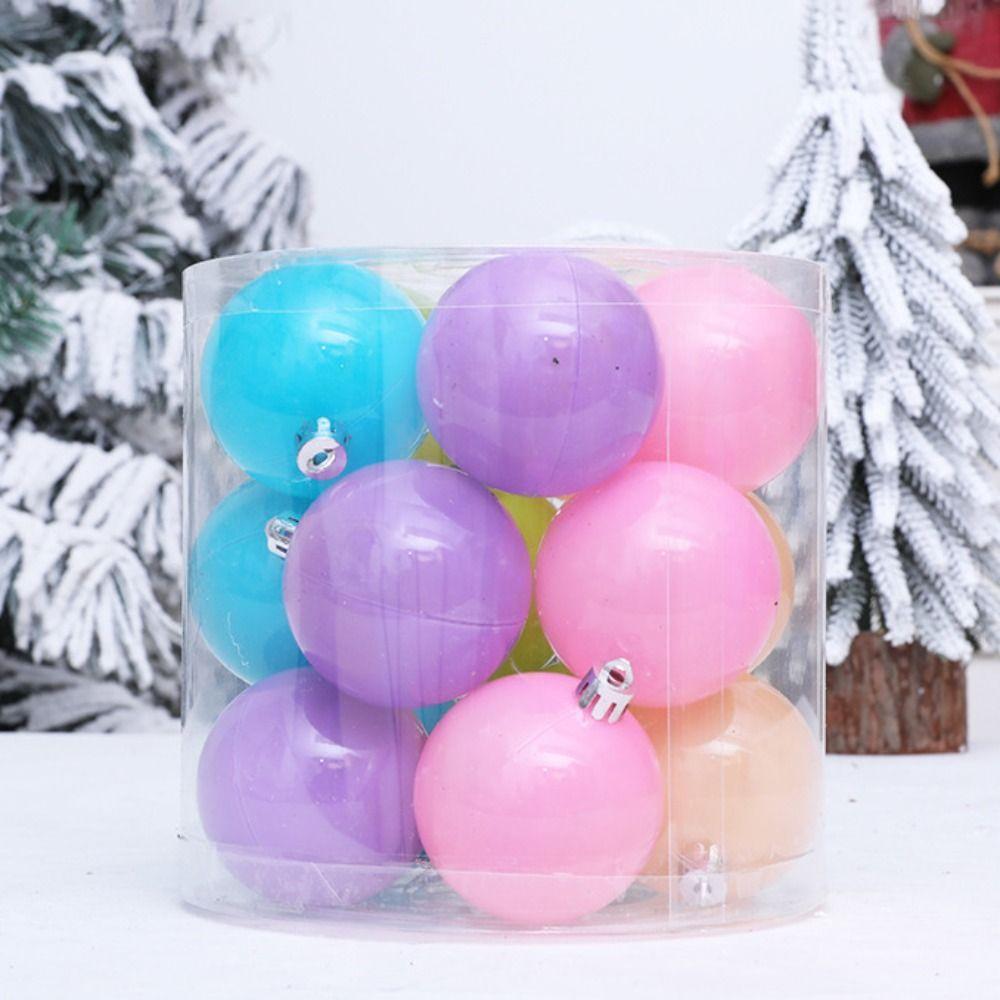 15/20pcs Plastic Christmas Ball Colorful Hang Bauble Ball Xmas Tree Hanging Ornament  Party