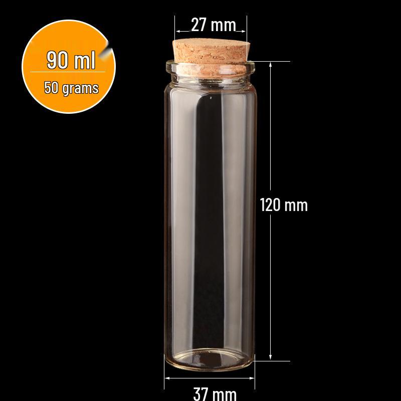 37mm Taidian Glass Cork Bottles for Sealed Drift or Wish Bottles