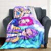 Music Festival Dreams Flannel Blanket Super Soft Warm Cozy Blanket For Sofa Bed Office Travel Allseason Home Decor Gift