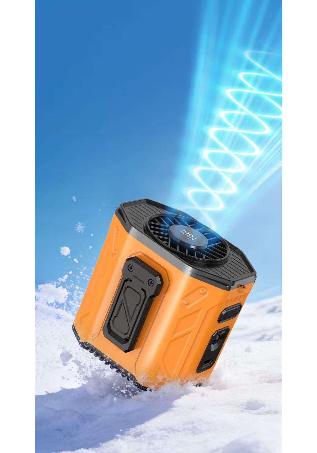 

Portable High-Speed Waist Clip Fan with Long Battery Life for Outdoor and Sports Use 72x84x60 mm