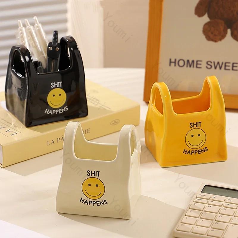 Fashion Creative Ceramic Vases Home Dining Table Flowers Arrangement Vase Decoration Exquisite Living Room Storage Box Ornament