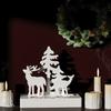 Reindeer Ornament Silicone Crafting Mold Flexible Capacity Christmas Tree Decoration Candle Holder Making Tool