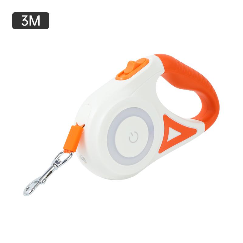 LED Light-emitting Rope, Automatic Telescopic Dog Leash, Dog Walking Rope That Doesn't Hold Hands, Pet Leash Products