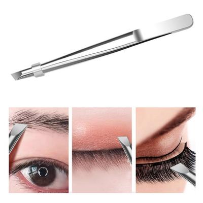 High Precision Facial Hair Tweezers Flat Slant Tip Multifunction Tweezers  Face Hair Removal