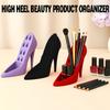 3D-geprinte organizer voor beautyproducten in de vorm van hoge hakken | Decoratief schoenenrek met 8 vakjes voor eyeliners, lippenstiften en make-upkwasten