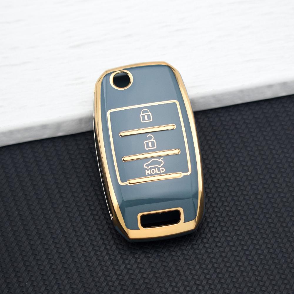 TPU Car Key Case for KIA RIO 3 K2 K3 K4 K5 Sportage Picanto Optima Soul Ceed Sorento Forte Stinger 3/4 Buttons Cerato Key Cover