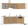 {{Set combinat}}: Set de 11 piese pentru dulapuri de bucătărie Lyon Stejar Artizanal Material pe bază de lemn