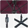 Garden Sun Umbrella Burgundy Red 370 X 197 X 239 Cm