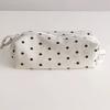 Süßes Federmäppchen Polka Dot Reißverschluss Schreibwarentasche Stifteaufbewahrungstasche Schulbüromaterial