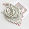 Thin Cashew Nut Print Silk Scarf Breathable Square Handkerchief  Clothing Accessories