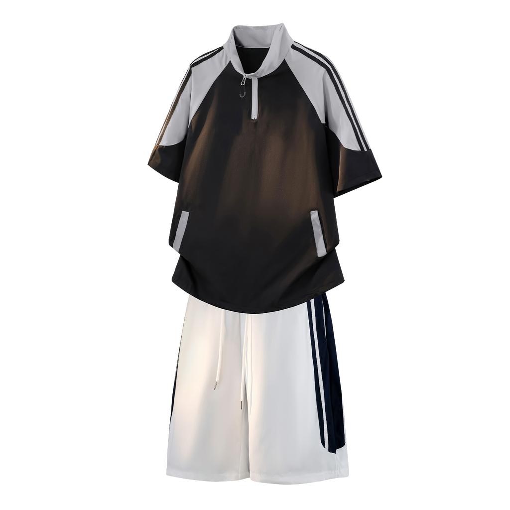 T-shirt Men's Shorts Men's Two-piece Sports Suit Men's Casual Pants Men's Loose Casual Shorts Suit