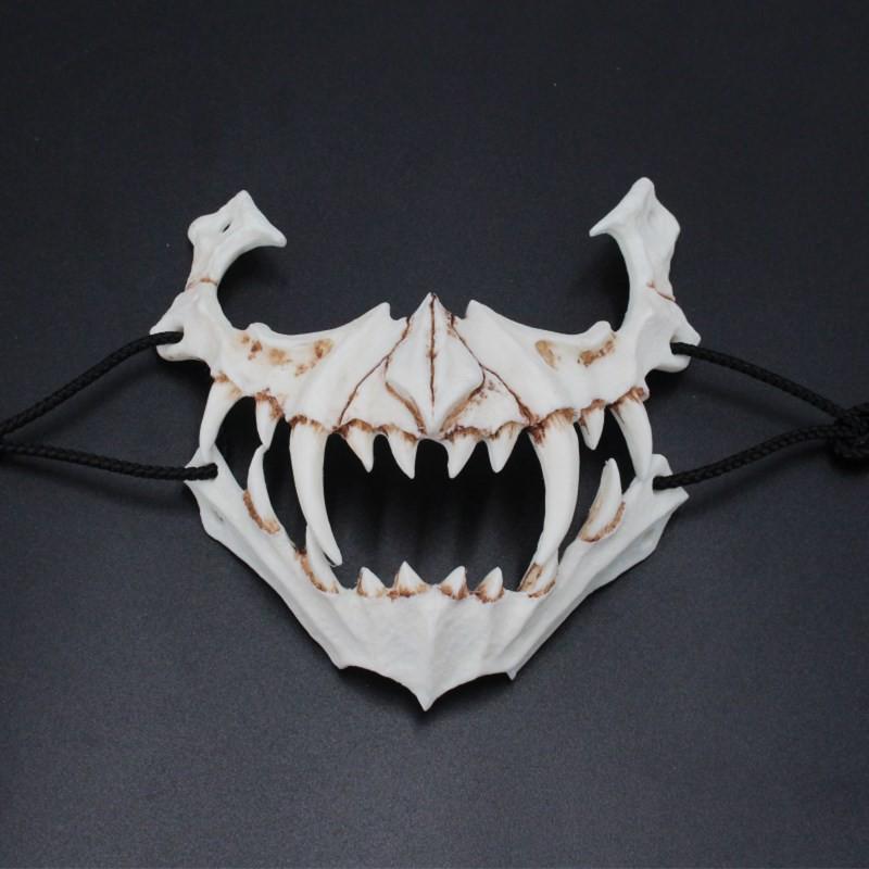 Japanese Anime Dragon Tiger Yaksha Tengu Resin Mask Halloween Cosplay Party