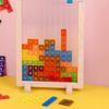 HSRG 3D Tetris Creative Russian Desktop Game Building Blocks Board Tangram Math Kids Educational Toy, Helps Intelligence Development