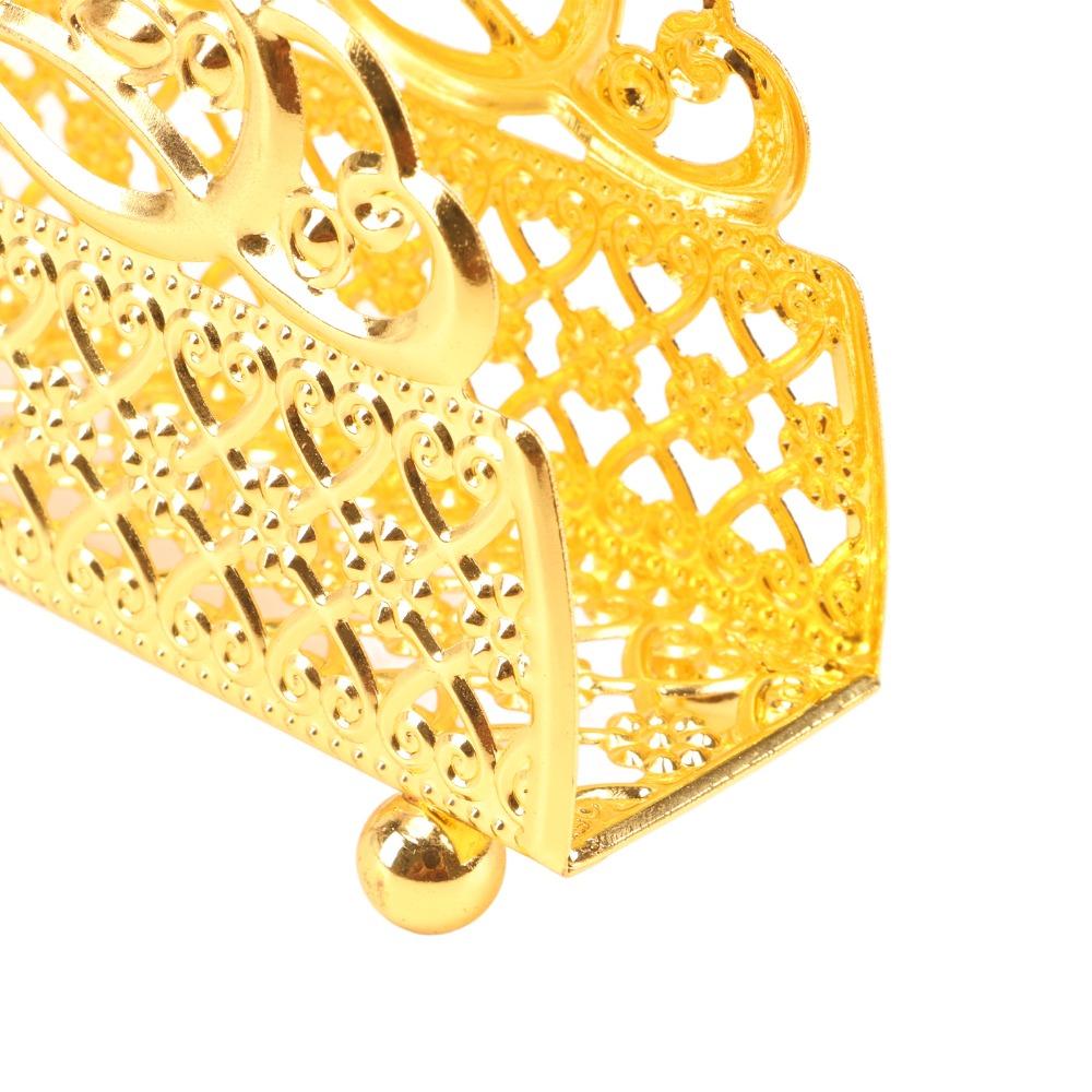 Gold Paper Towel Dispenser Iron Tissue Dispenser Table Napkin Holder For Living Room