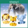 Adorable Pvc Animal Figurines Featuring Cute Tiger Lion And Elephant For Cake Decoration