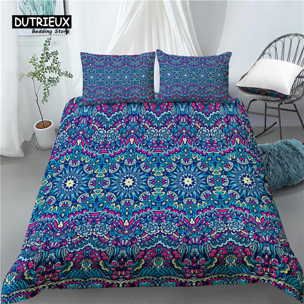 

Роскошный 3D принт Богема для дома 2/3 шт. Комфортный пододеяльник наволочка Комплекты постельного белья Размер EU/US/AU EU single(135x200cm)