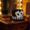 Diseño de Carta de Póker Sombrero Alto Tejido Transpirable Sombrero Alto Para Hombres Mujeres Carnavales Fiestas Familiares Y Actividad al Aire Libre