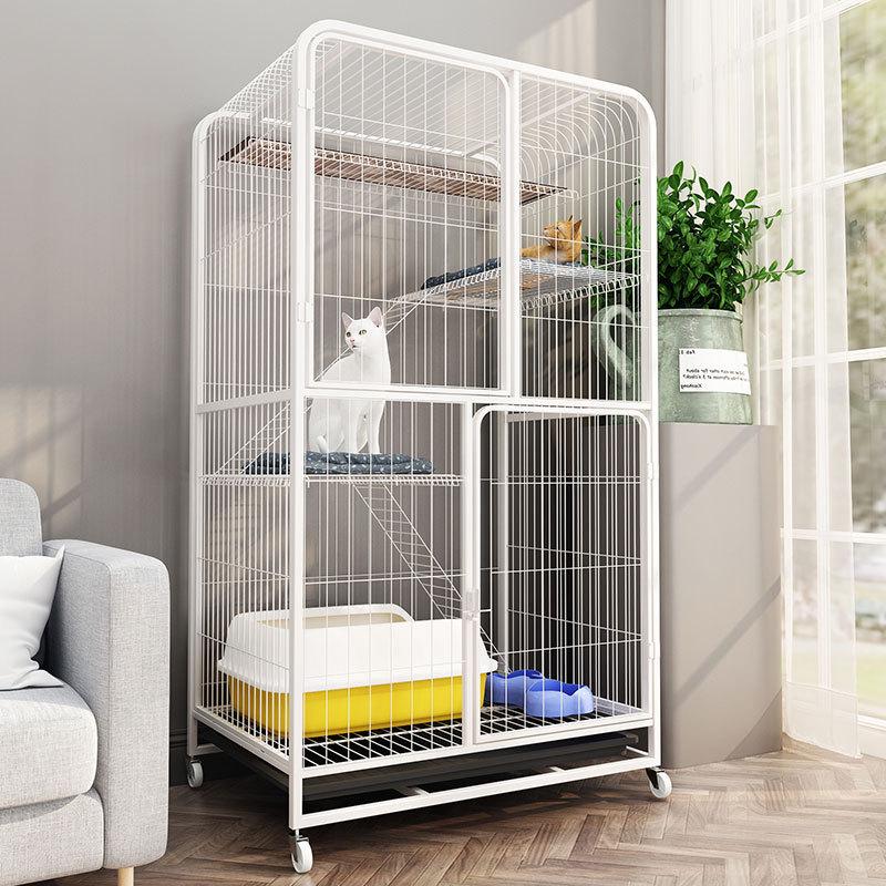 Two-Story Indoor Cat Villa: Space-Saving Cat House and Bed for Small Apartments